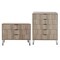 Manhattan Comfort 2-Piece DUMBO  5-Drawer Tall Dresser and DUMBO 3-Drawer Standard Dresser in Rustic Grey 2-DB05-GY - alternate 4